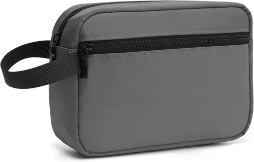 Miniatura 10 de Neceser colgante de viaje con asa de transporte, pequeño organizador de cosméticos resistente al agua para hombres y mujeres, kit de maquillaje