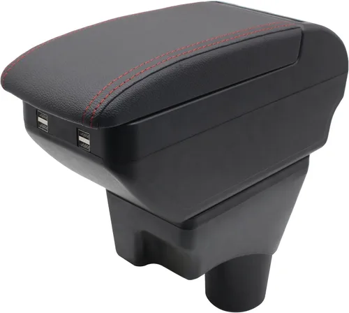 Miniatura 8 de YJYWZH Caja de reposabrazos para Nissan March Micra 2011-2016, caja de almacenamiento central, organizador interior de consolas centrales de mano