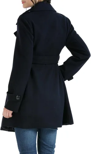 Miniatura 3 de Momo Maternity Outerwear Women Isabella Wool Belted Trench Coat Pregnancy Winter Jacket