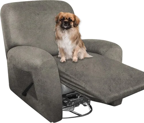 Miniatura 60 de ANARACHON Fundas para Sillas Reclinables Tipo Cuero, 4 Piezas Funda para Sillón Reclinable Lazy Boy, Protector de Muebles - Funda Suave Lavable