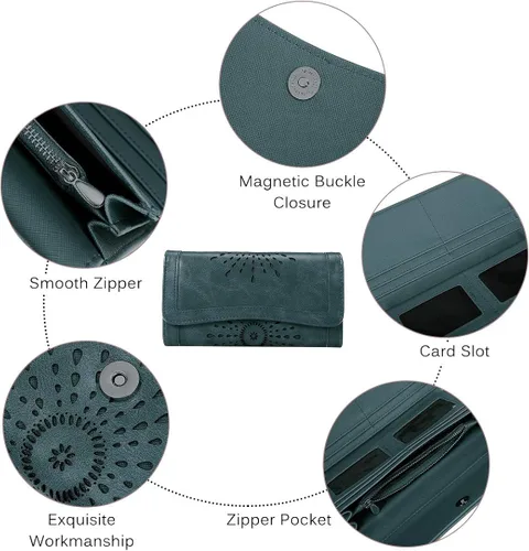 Miniatura 4 de OB OURBAG Cartera de piel para mujer, con tarjetero