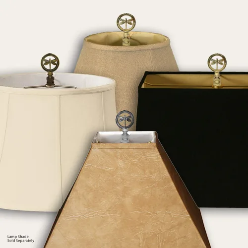 Miniatura 5 de Royal Designs, Inc. Lámpara decorativa de libélula finial, F-5093-CH-1, cromo
