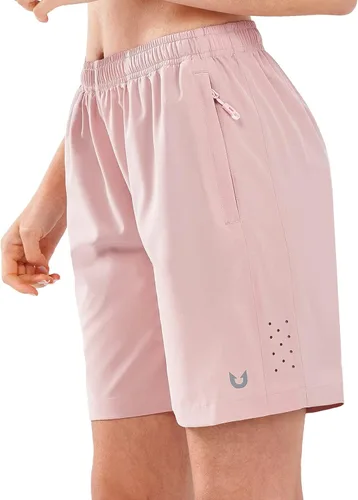 Miniatura 37 de NORTHYARD Pantalones cortos deportivos de senderismo para mujer, de secado rápido, ligeros, para gimnasio, entrenamiento, con 3 bolsillos