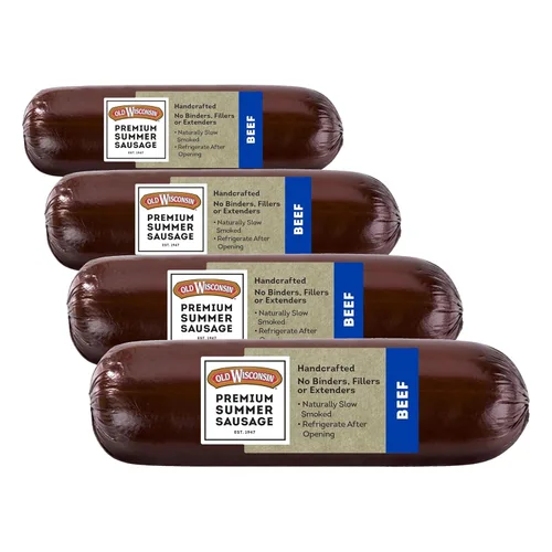 Miniatura 9 de Old Wisconsin Premium Salchicha de Verano, Carne 100% Natural, Charcutería, Lista para Comer, Alta en Proteínas, Baja en Carbohidratos, Keto, Sin