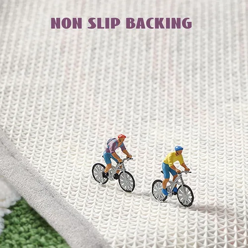 Miniatura 5 de Tapete de baño, bonitas alfombras de baño con microfibra suave y gruesa, absorbente, de secado rápido, antideslizante, lavable a máquina, tapete