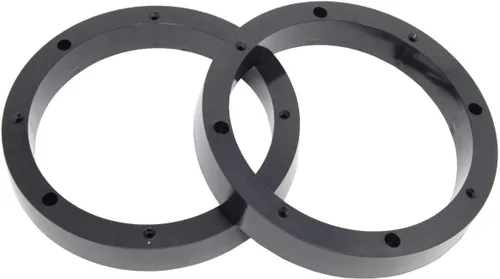 Miniatura 8 de 2 pares de anillos espaciadores de altavoz de plástico de 6.5" - Adaptador de montaje de instalación personalizada de rango medio para subwoofer