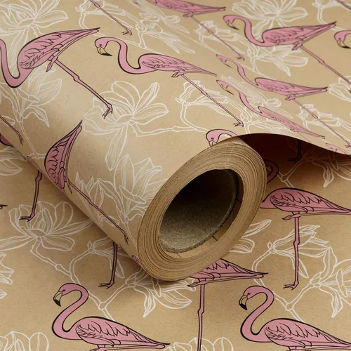 Miniatura 18 de RUSPEPA - Rollo de papel de estraza para envolver regalos, diseño de cumpleaños; ideal para cumpleaños, fiesta, baby shower; 24 pulgadas x 100 pies