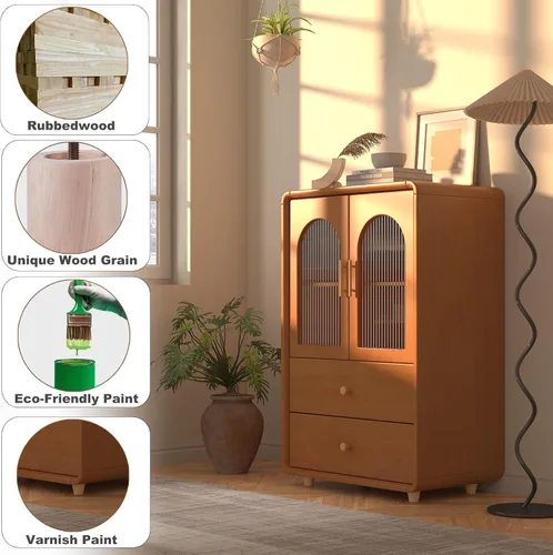 Miniatura 2 de Juego de 4 patas redondas de madera maciza de 2 pulgadas, reemplazo de patas cortas de madera maciza para sofá, patas de sofá, patas de aparador