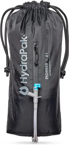HydraPak Pioneer - Sistema plegable de almacenamiento y dispensación de agua, sin BPA y PVC, bolsa de hidratación para acampar