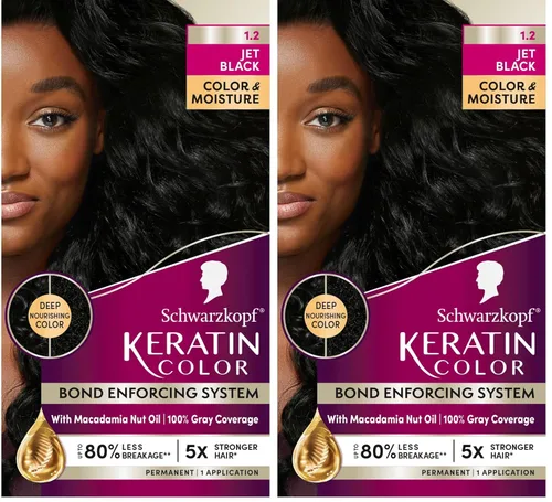 Miniatura 11 de Schwarzkopf Keratin Color - Tinte permanente para el cabello, 10.1 rubio ceniza extraclaro, 1 aplicación - Tinte permanente para el cabello