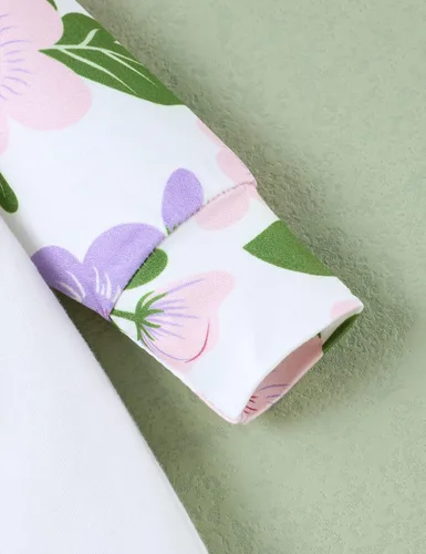 Miniatura 5 de Mono de manga larga con estampado floral para bebé o niña