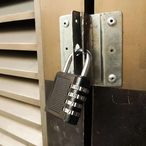 Miniatura 6 de PATIKIL Candado de combinación de 4 dígitos de 3 pulgadas de largo, cerradura de combinación reiniciable de aleación de zinc impermeable para caja