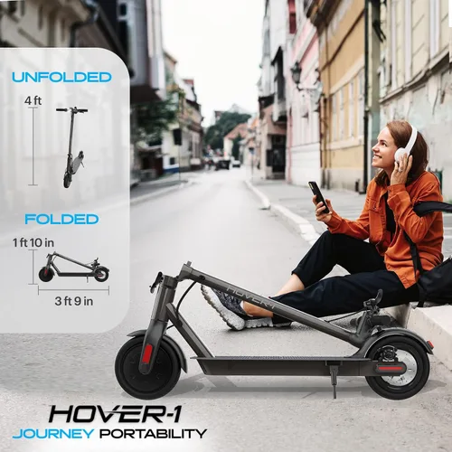 Miniatura 5 de Hover-1 Journey. Patinete eléctrico de 14MPH, rango de 16 millas, carga de 5 horas, pantalla LCD, neumáticos de alta adherencia de 8.5 pulgadas