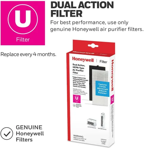 Miniatura 3 de Filtro purificador de aire Honeywell tipo HEPA, U – para las series HHT270 y HHT290
