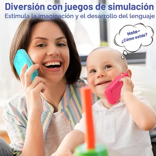 Miniatura 4 de Juguetes para niños de 1 año, 15 funciones, juguetes de niño de 1 año para niños de 1 año, teléfono de juguete para bebés, juguetes para bebés de 12
