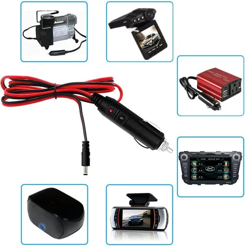 Miniatura 6 de DOCA Adaptador de vehículo CC Lightning Cargador de coche Cable de fuente de alimentación de 4 pies de largo para reproductor de DVD portátil