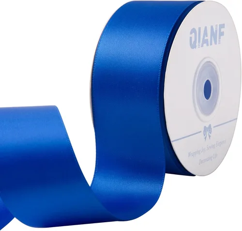 Miniatura 36 de QIANF Cinta plateada de satén de doble cara de 1-1/2 pulgadas para envolver regalos, lazos para el pelo, hacer cintas para el cabello, bandas