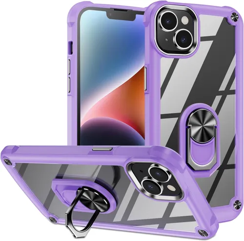 Miniatura 8 de Funda para iPhone 13 Pro con protector de pantalla, cristal transparente, antiamarillo, acrílico resistente, funda protectora de grado militar