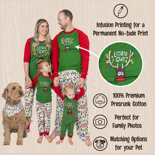 Miniatura 6 de Lazy One Pijamas de Navidad familiares a juego, pijamas de Navidad a juego para familia, adultos, adolescentes, niños y bebés