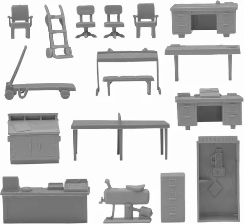 Miniatura 3 de BMC Classic Marx Mid-Century - Muebles modernos de plástico de 32 piezas