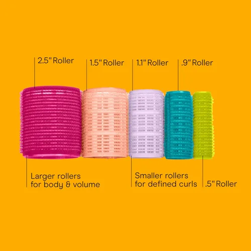 Miniatura 3 de Conair Rulos para el cabello de varios tamaños y colores, con autoajuste, 31 piezas con bolsa de almacenamiento (paquete de 1)