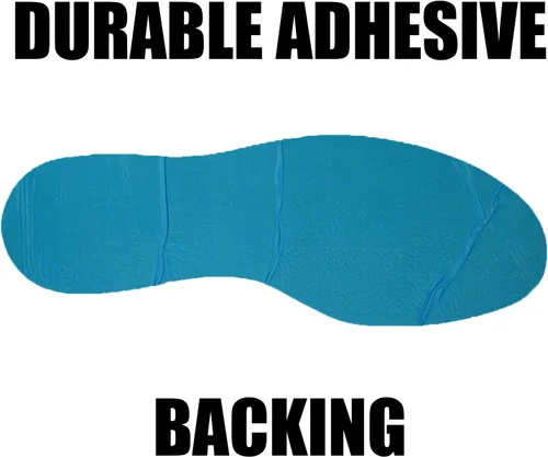 Miniatura 3 de ifloortape Las huellas amarillas de 9.5 pulgadas para la organización 5S Lean tienen adhesivo industrial resistente con forro extraíble