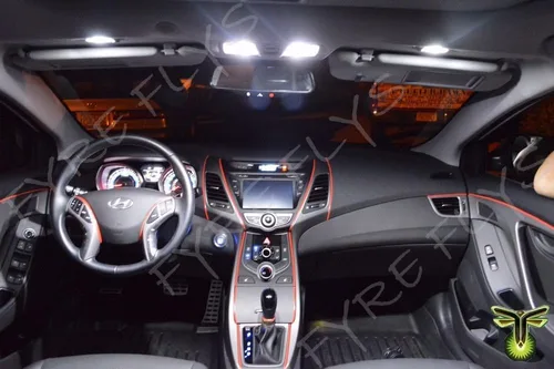 Miniatura 4 de Luces interiores LED blancas de 11 piezas para Hyundai Santa Fe 6000K serie 5050 SMD 2013-2020 Kit de paquete y herramienta de instalación