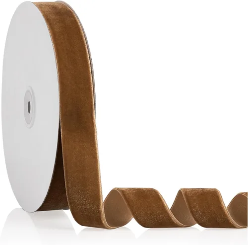 Miniatura 61 de Cinta de terciopelo blanco de 1/4 pulgadas x 20 yardas para decoración de corona de árbol de Navidad, manualidades, adornos hechos a mano, envoltura