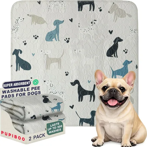 Miniatura 13 de PUPIBOO Almohadillas lavables para orina para perros y gatos - Almohadillas de entrenamiento para cachorros reutilizables súper absorbentes - 100%