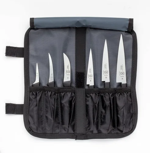 Miniatura 6 de Mercer Culinary - Juego de cuchillos de trinchar, 7 piezas, color negro