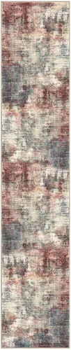 Miniatura 528 de IOHOUZE Alfombra abstracta lavable de 3 x 12 pies para pasillos, antideslizante para cocina, camino de entrada de lana sintética para interiores