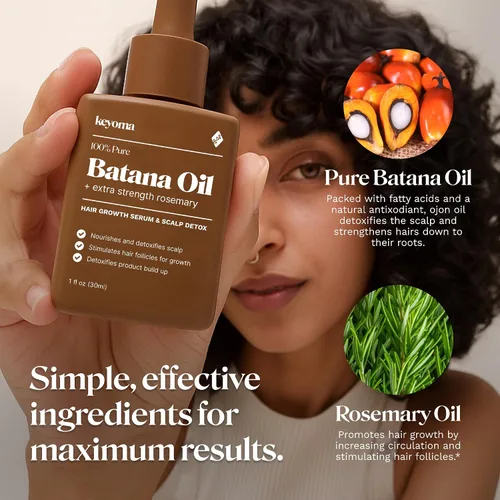 Miniatura 7 de Keyoma Aceite de batana para el crecimiento del cabello con romero: nutre y desintoxica el cuero cabelludo para un cabello más grueso, más fuerte