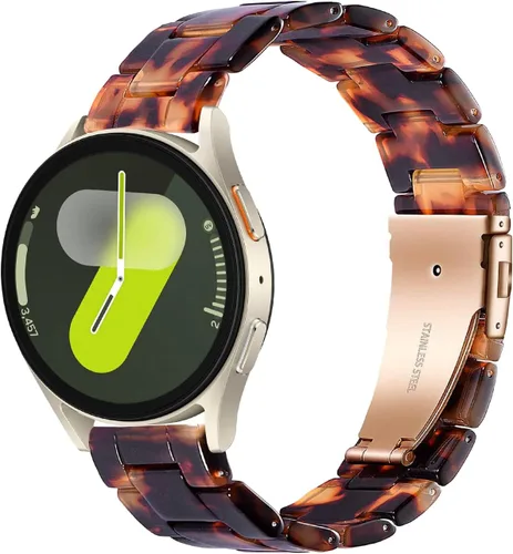 Miimall Correa de resina para Samsung Galaxy Watch 7/6/5/4 1.575 in 1.732 in, 0.787 in de ancho, correa ligera y elegante para Galaxy Watch FE 1.575