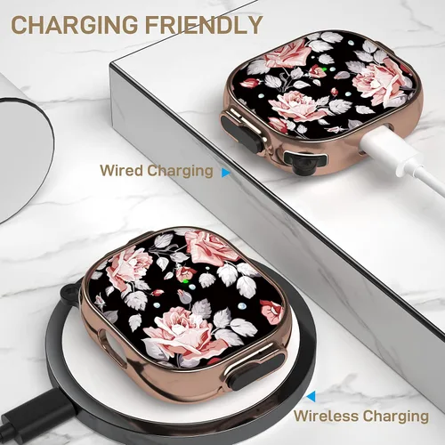 Miniatura 5 de Maxjoy Funda para AirPods 3 con Cerradura, Funda para AirPod 3 con Cerradura de Flores Protectora Rígida para AirPod de 3ª Generación para Mujeres