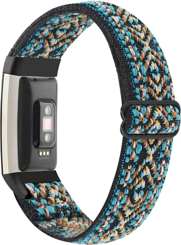 Miniatura 11 de YONWORTH - Banda elástica ajustable para reloj compatible con Fitbit Charge 2. Correa de nailon elástica, suave para muñecas. Pulsera deportiva
