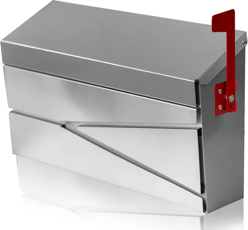 Miniatura 9 de Ydocabinit Buzón de montaje en pared, buzón de gran capacidad para casa, caja de correo metálica de acero galvanizado a prueba de óxido, buzones