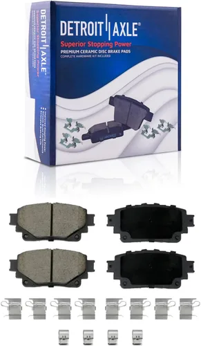 Miniatura 28 de Detroit Axle - Kit de freno delantero para Nissan Altima Sentra 07-10, repuesto de pastillas de freno de cerámica de freno de disco 2007 2008 2009