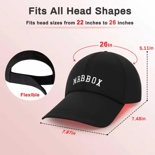 Miniatura 4 de Gorra de crecimiento del cabello con luz roja, 528 emisores de luz total, terapia de luz roja para el cabello, ajuste ajustable, sesiones en casa