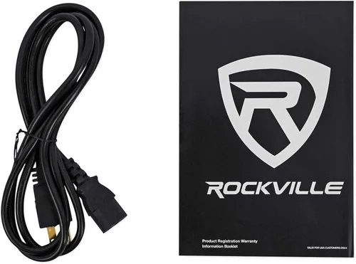 Miniatura 8 de Rockville RBG18S subwoofer PA de 18 pulgadas, 2000 W pico/500 W RMS, alimentación activa, DSP y limitador, crossover ajustable, madera de birch de 7