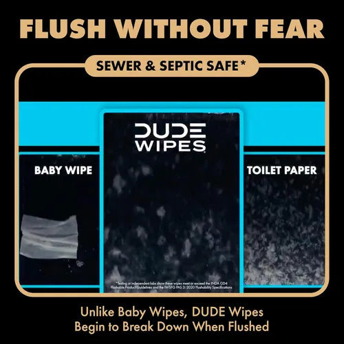 Miniatura 4 de DUDE Wipes Morning Grind Toallitas desechables – Toallitas húmedas extragrandes con aroma a café para adultos, paquete de 3 (144 unidades)
