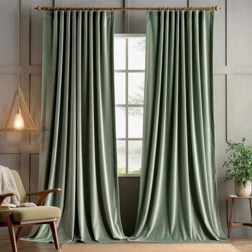 Miniatura 11 de MIULEE Cortinas de Terciopelo Negro de 84 Pulgadas de Largo 2 Paneles - Cortinas de Ventana con Pliegues Pinzados de Lujo que Oscurecen