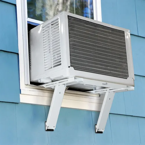 Miniatura 3 de Ivation Soporte de aire acondicionado, no requiere herramientas ni taladros, montaje de CA para ventana fácil de instalar, acero resistente, soporta