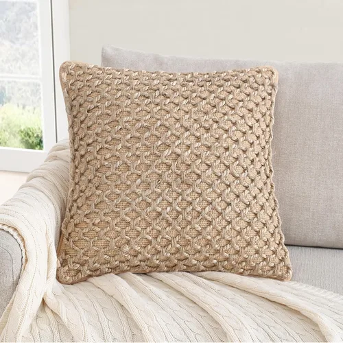 Miniatura 20 de Boho Living Jada Cojín Decorativo, Incluye Acento, Diseño Tejido Premium, Decoración de Sala de Estar, (1) Funda de Cojín de 20" x 20" con Relleno
