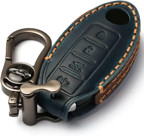 Funda para llavero de automóvil, funda suave de protección completa compatible con Nissan X-Trail Rogue Altima Quest Pathfinder Sentra Patrol CIMA