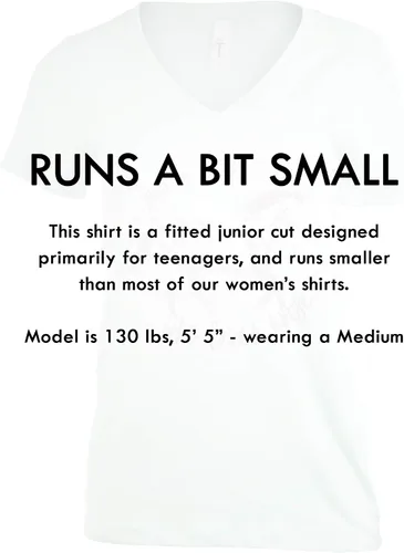 Miniatura 6 de Just a Girl Who Loves Horses - Camiseta con cuello en V para mujer joven