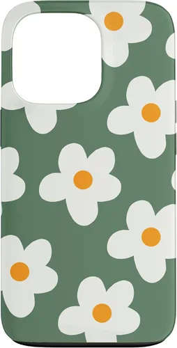 Miniatura 10 de Retro 60s flower vintage floral pattern sage green Groovy Case for iPhone 16