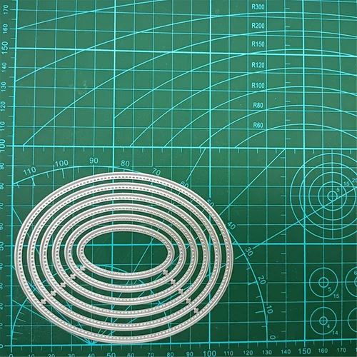Miniatura 3 de Troqueles para álbumes de recortes, juego de red de marco de capas, troqueles de corte de metal para hacer tarjetas, plantilla de manualidades