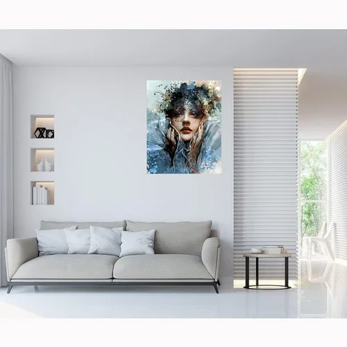 Miniatura 2 de LukFun Pintura por números para adultos, kit de pintura acrílica de ángel por números, 16 x 20 pulgadas (mirada de ángel, sin marco)