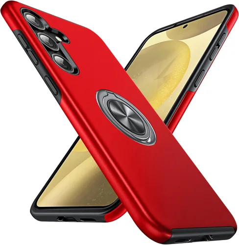 Miniatura 46 de Anqrp Diseñada para Samsung Galaxy S22 Ultra Funda, Incorporada [Protección contra Caídas de 15 Pies][Disipación de Calor] Protección de Grado Rojo