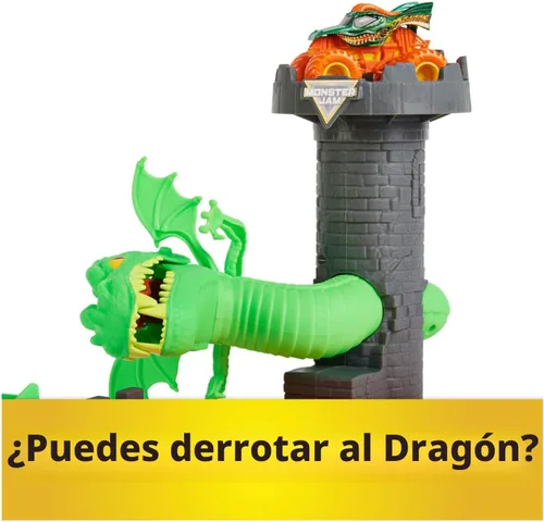 Miniatura 4 de Monster Jam, juego Dueling Dragon con camión monstruo Dragón exclusivo a escala 1:64, juguetes para niños de 3 años en adelante